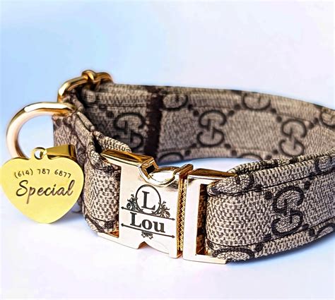 gucci dog collor|authentic gucci dog collar.